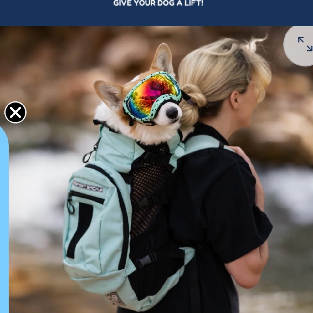 K9 Sport Sack Plus 2 Backpack Pet Carrier with Storage Size Medium Mint